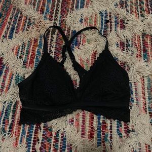 Lace bralette cross back